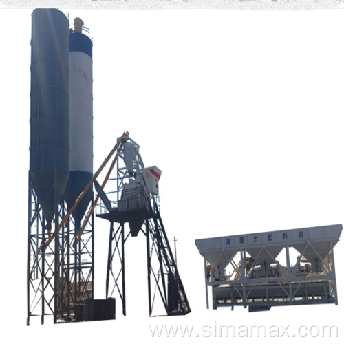 Export to Botswana HZS90 Stationary Concrete Plant